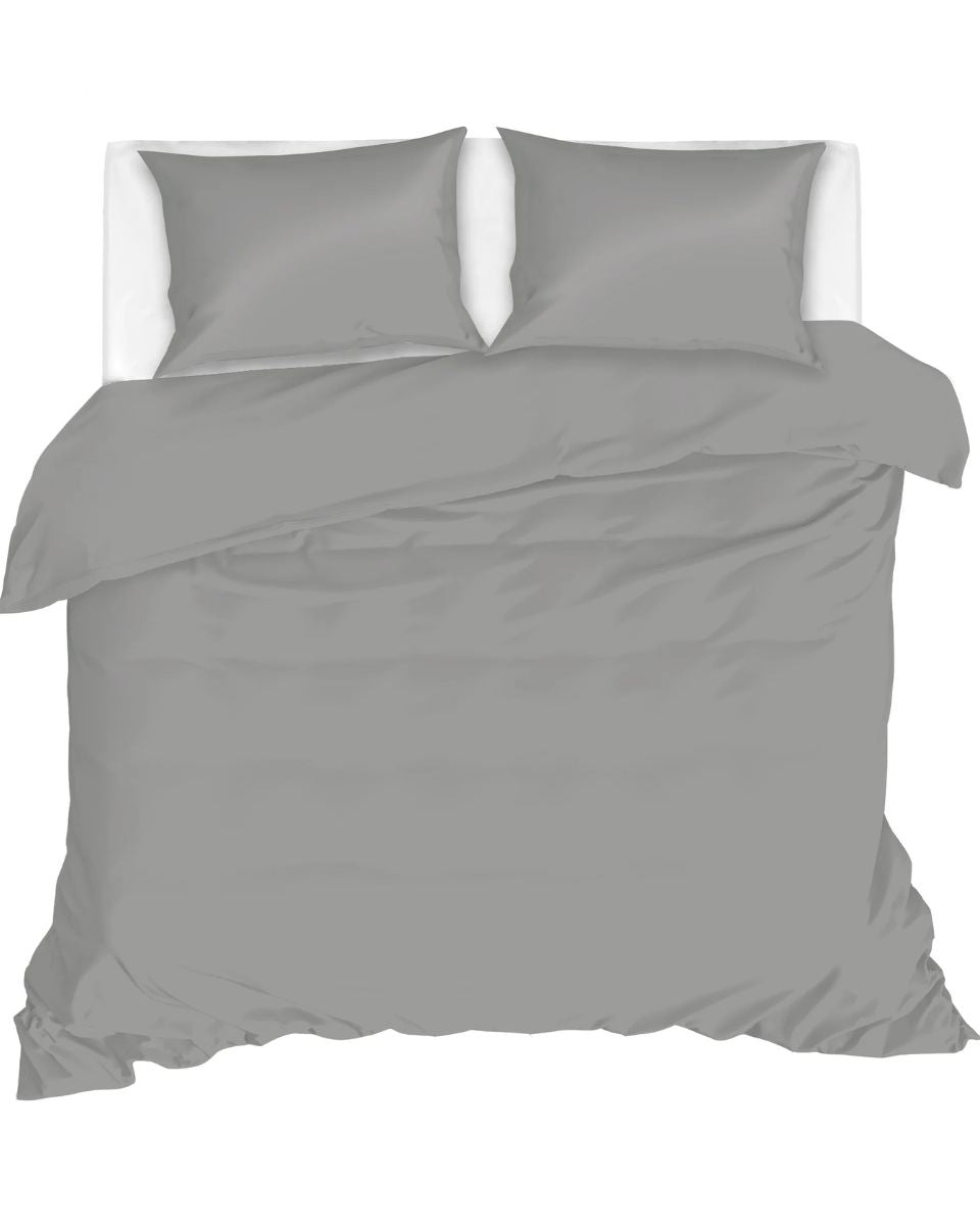 Dekbedovertrek Livello Uni Satijn Granite