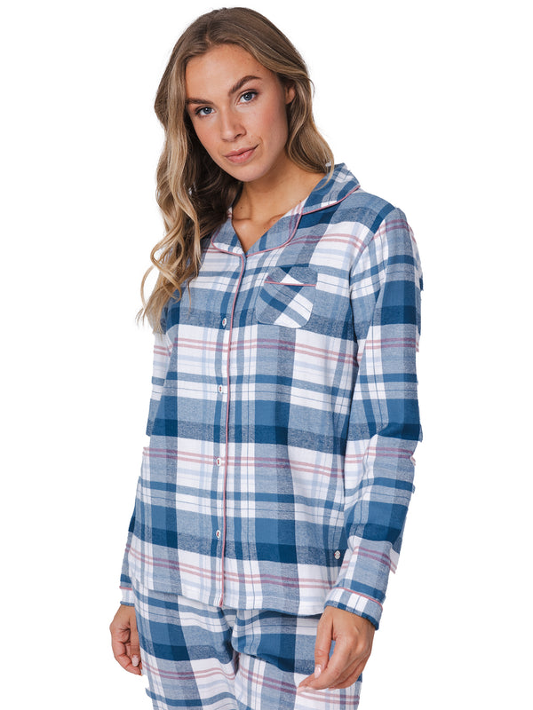 Flanellen Pyjama Pastunette 121252-106-1 Blue