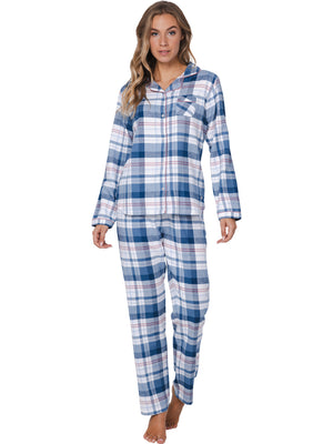 Flanellen Pyjama Pastunette 121252-106-1 Blue