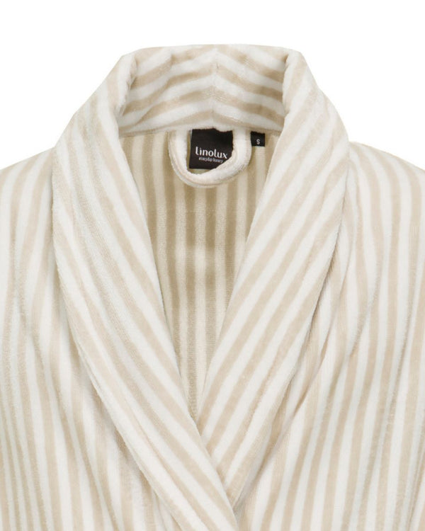 Badjas Linolux Fiore Stripe Beige