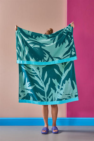 Strandlaken Kaat Bermuda Blue Green