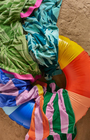 Strandlaken Kaat Bermuda Blue Green