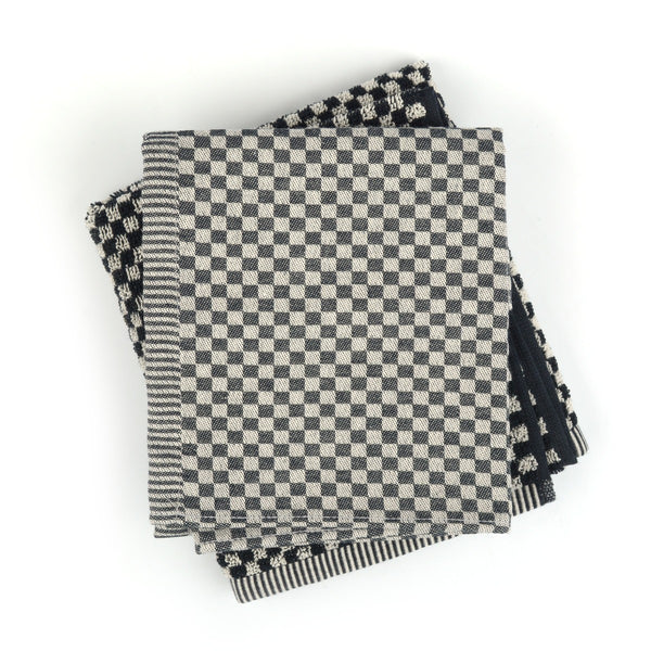 Theedoek Bunzlau Castle Small Check Black