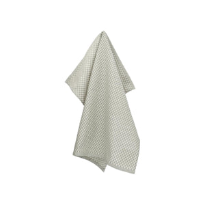 Theedoek Bunzlau Castle Small Check dark Green met ophanglus