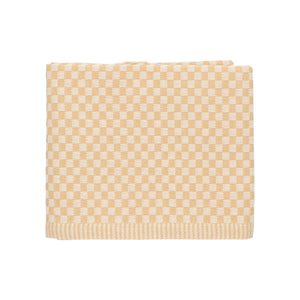 Theedoek Bunzlau Castle Small Check Yellow