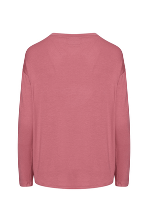 Top Lange Mouw Essenza Denna  Magnolia Pink achterkant