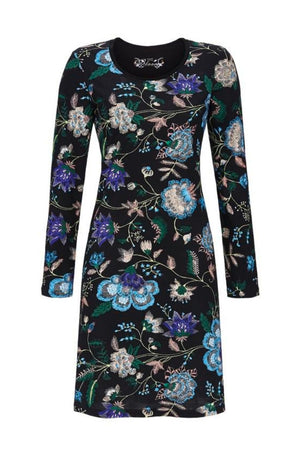 Nachthemd Ringella Bloomy 45 51 001  Zwart