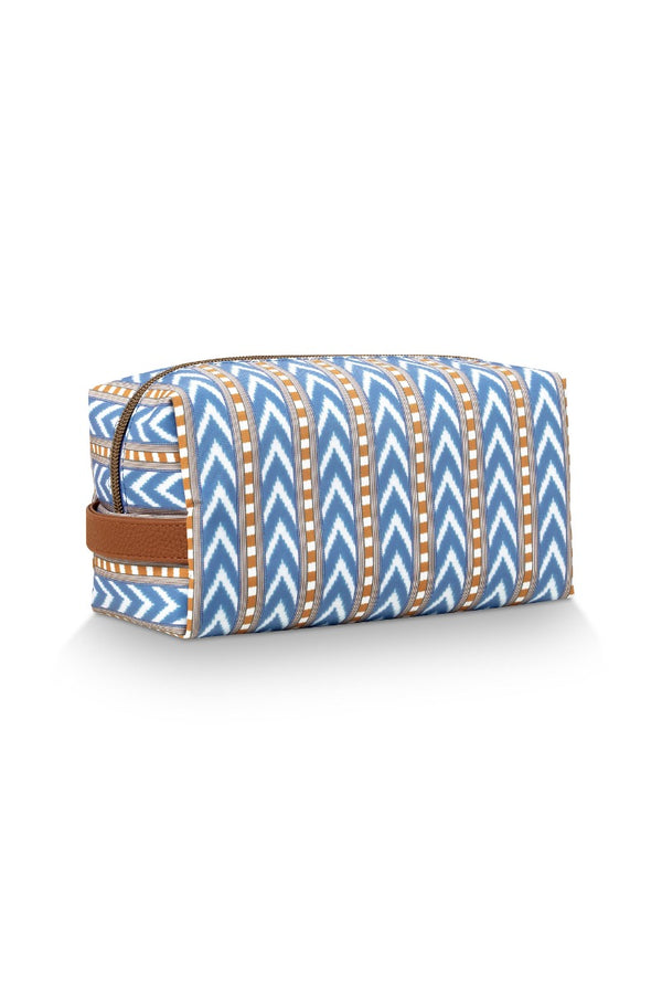 Toilettas Pip Studio Coco Samba Stripe Blue achterkant