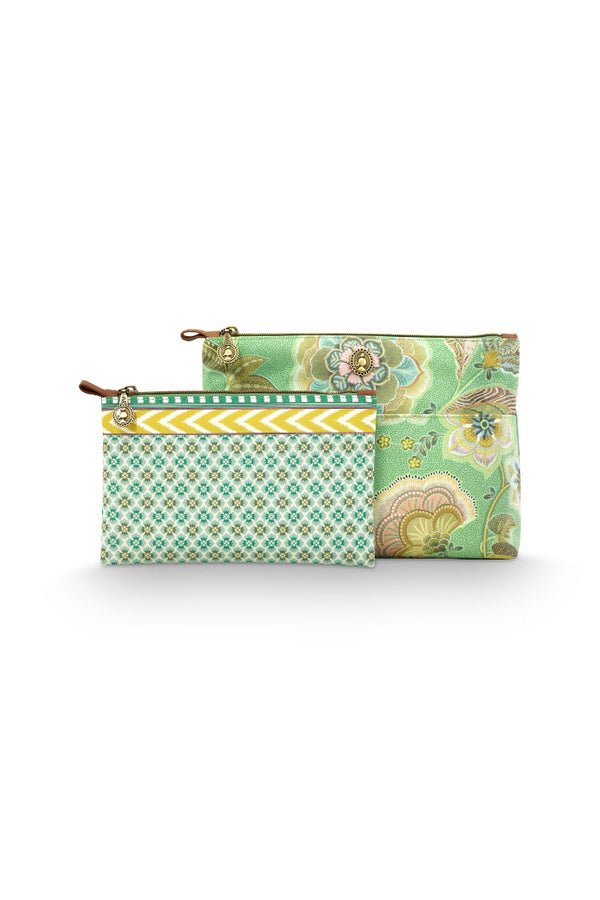 Toilettas Pip Studio Caryn Combi Matata Green 2 stuks
