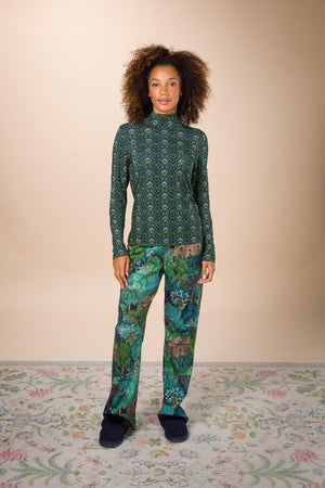 Lange Broek Pip Studio Blake Jardin de Noche Blue model