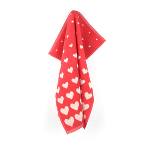 Keukendoek Bunzlau castle Hearts Red met lus