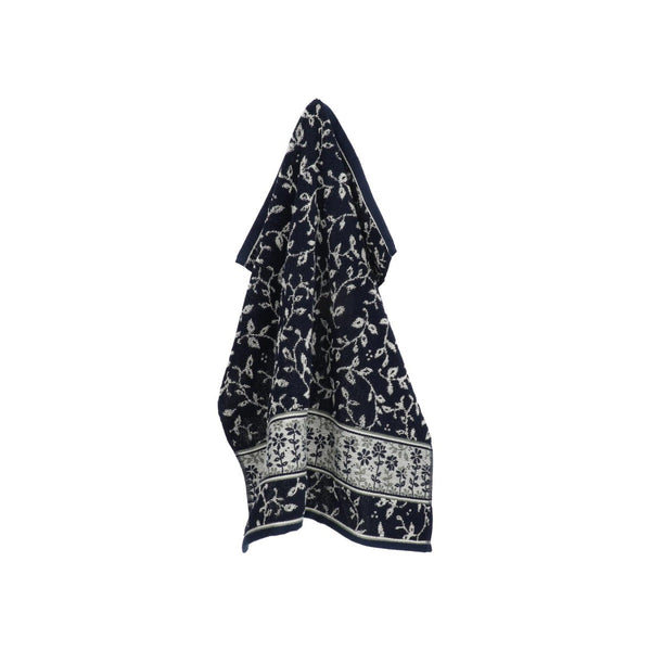 Keukendoek Bunzlau Castle Daydream Dark Blue met ophanglus