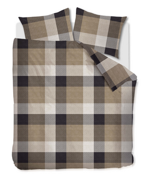 Dekbedovertrek Beddinghouse Dario Taupe Flanel