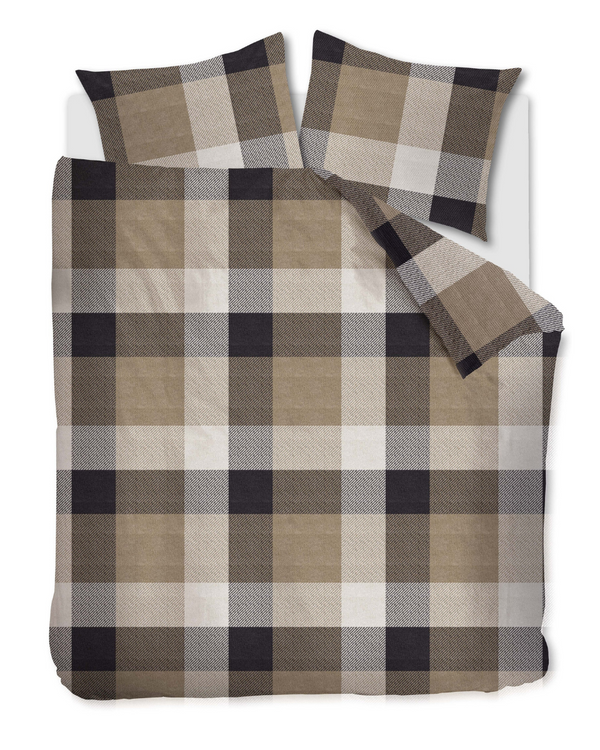 Dekbedovertrek Beddinghouse Dario Taupe Flanel