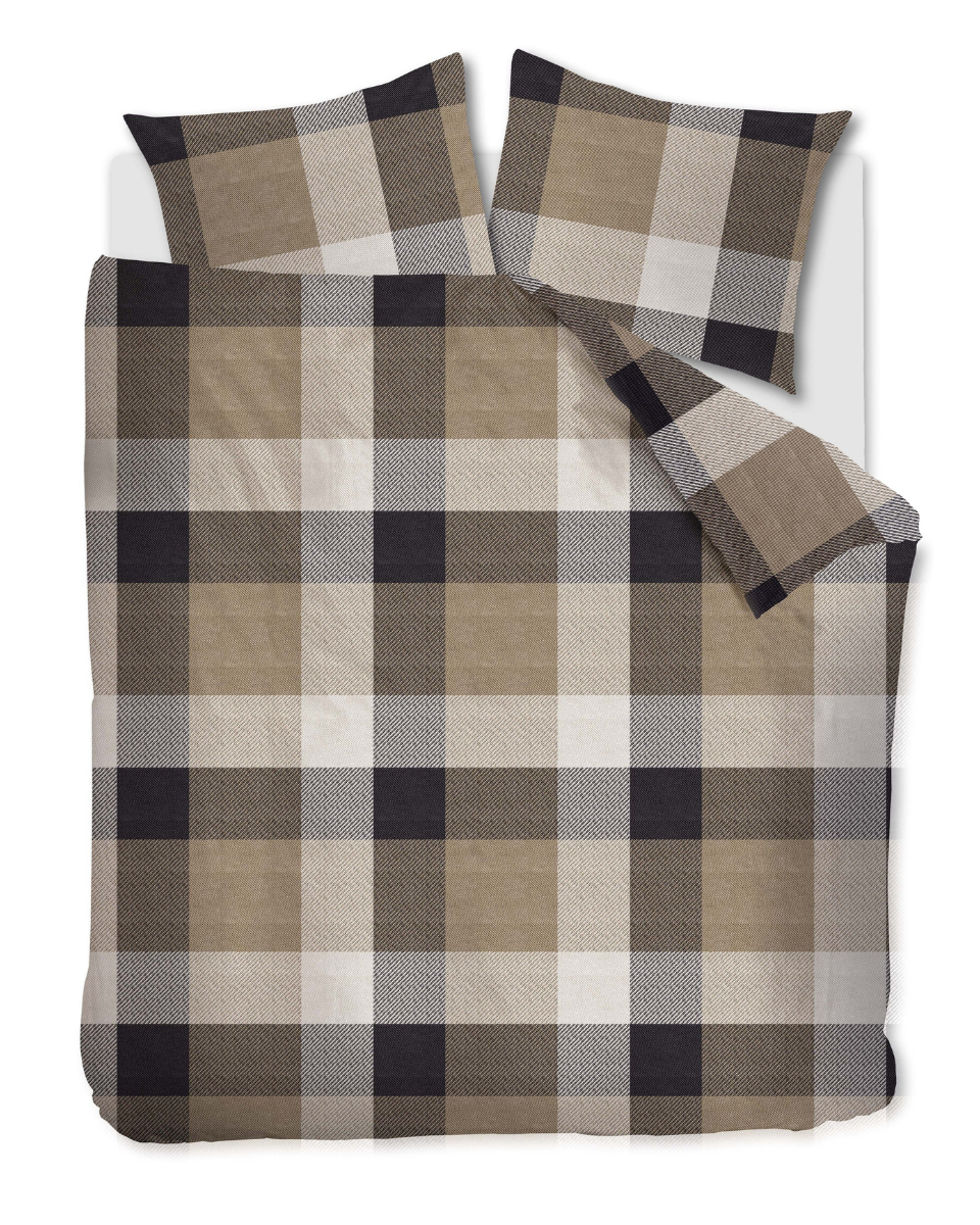 Dekbedovertrek Beddinghouse Dario Taupe Flanel