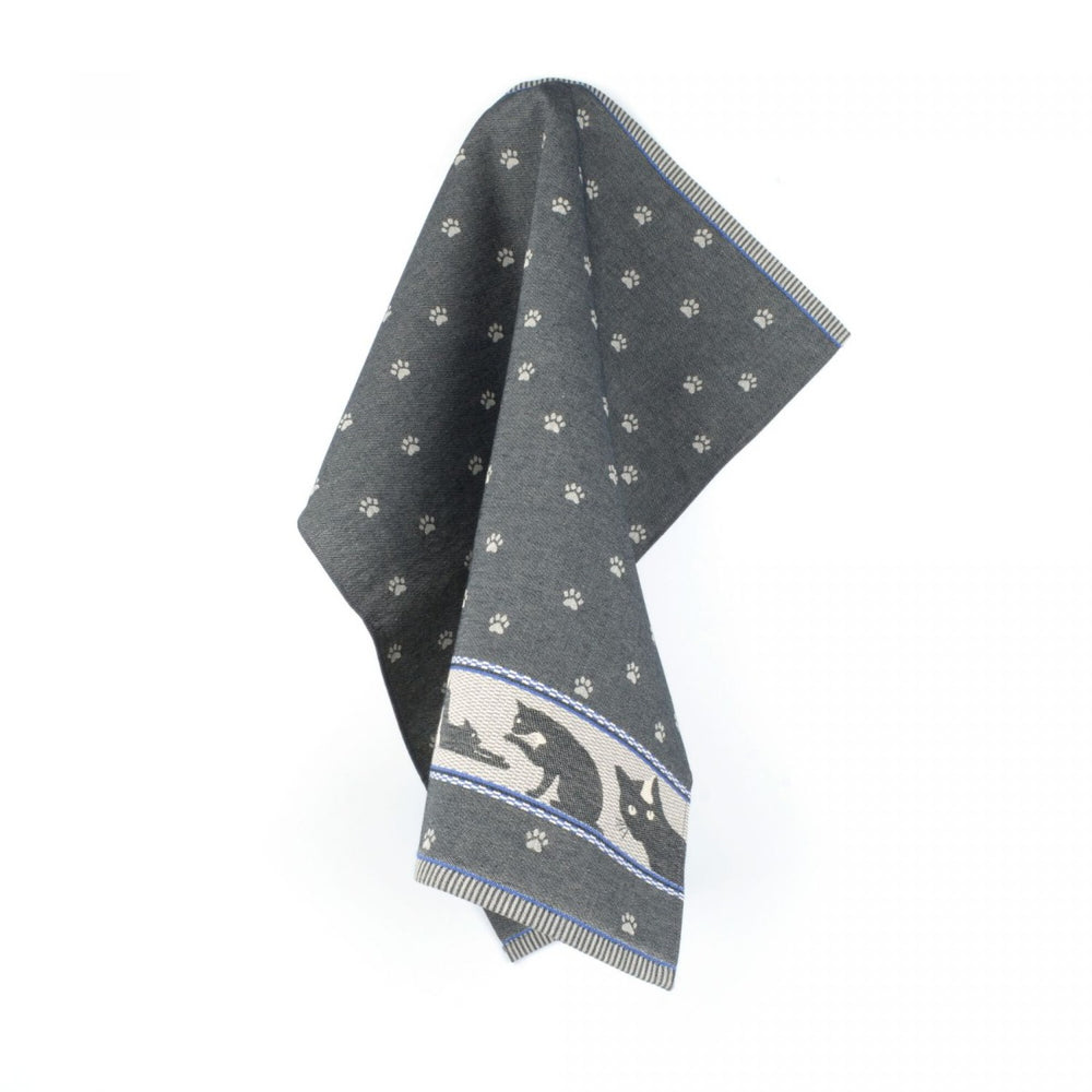 Theedoek Bunzlau Castle Cats Black