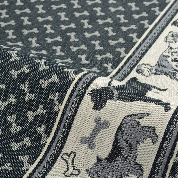 Theedoek Bunzlau Castle Dogs Black