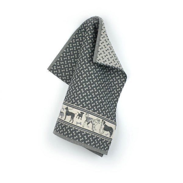 Theedoek Bunzlau Castle Dogs Black