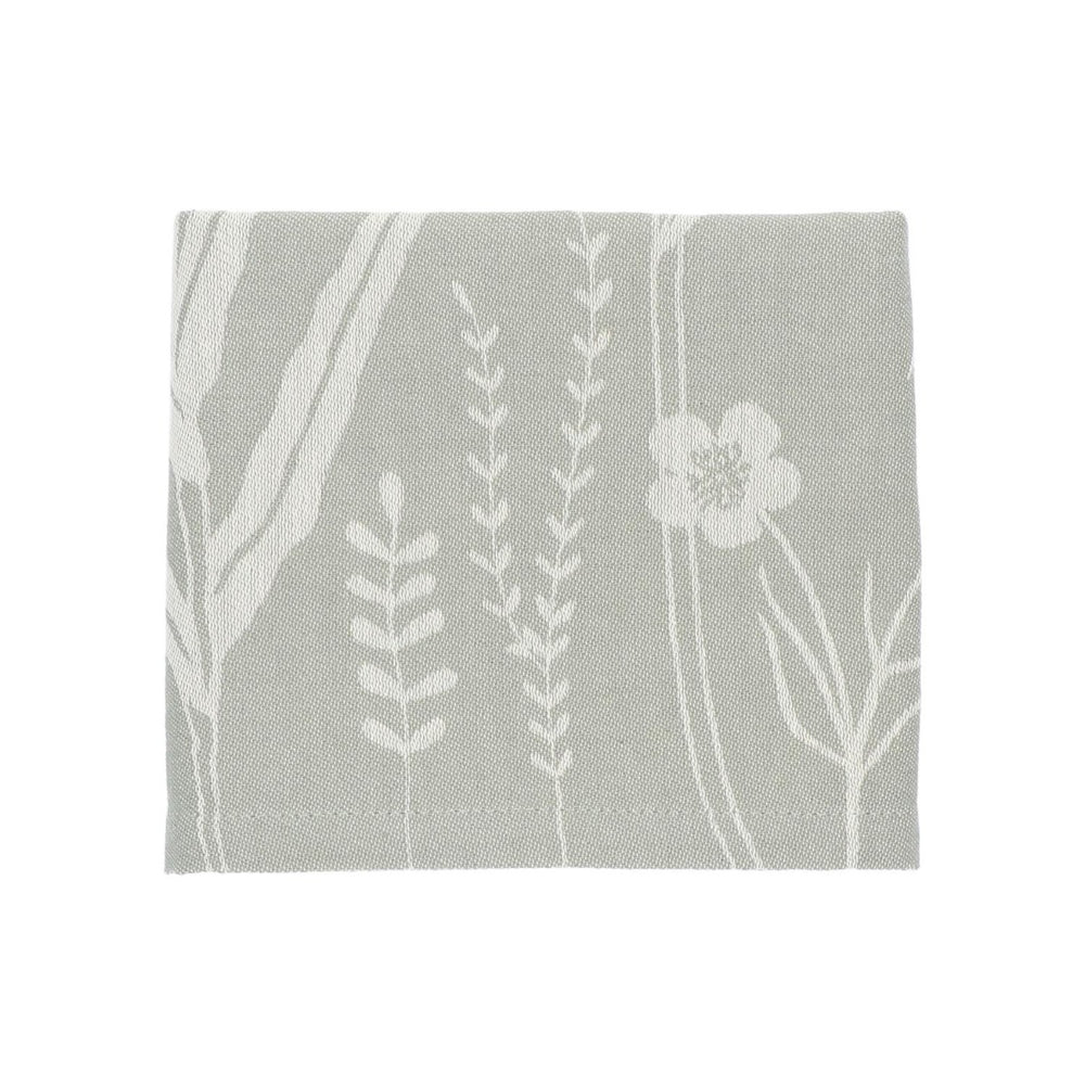 Theedoek Bunzlau Castle  Wild flowers Dark Green