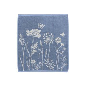 Keukendoek Bunzlau Castle  Wild Flowers Grey Blue gehele keukendoek