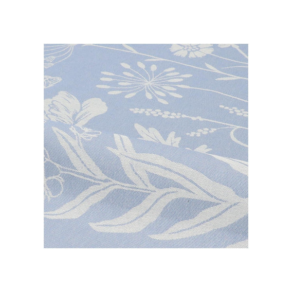 Theedoek Bunzlau Castle  Wild flowers Grey Blue  detail