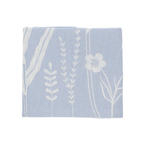 Theedoek Bunzlau Castle  Wild flowers Grey Blue