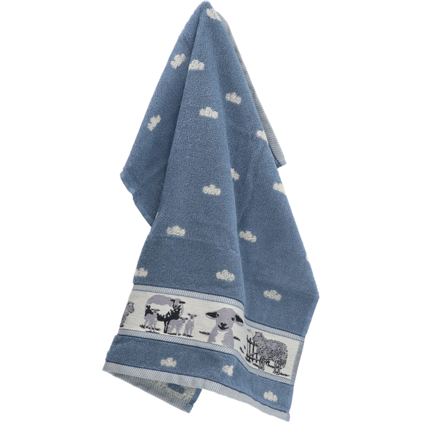 Keukendoek Bunzlau Castle Sheep Grey Blue
