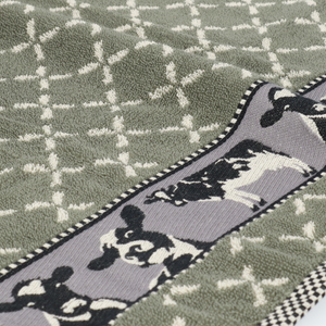 Keukendoek Bunzlau Castle Cow Dark Green detail