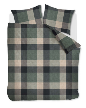 Dekbedovertrek Beddinghouse Dario Green Flanel