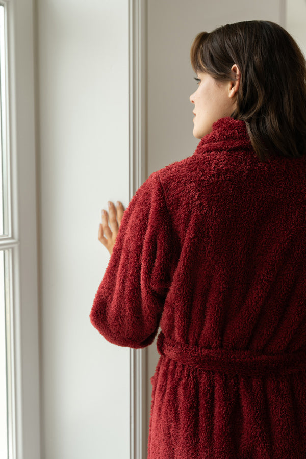 Linolux Badjas Noah Burgundy