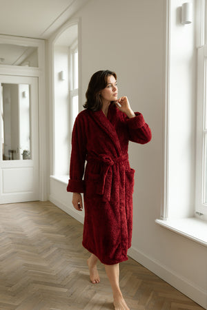 Linolux Badjas Noah Burgundy