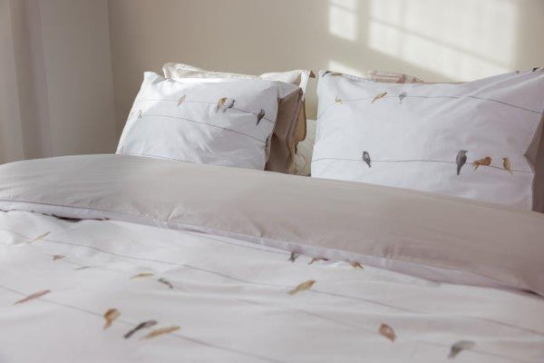 Dekbedovertrek Linolux Birds Naturel