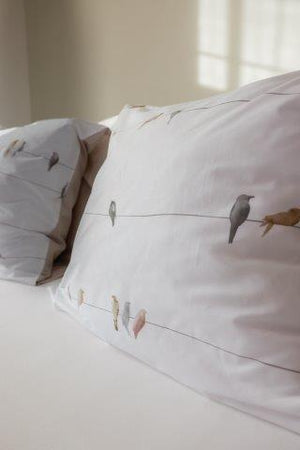 Dekbedovertrek Linolux Birds Naturel