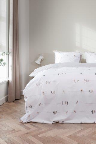 Dekbedovertrek Linolux Birds Naturel