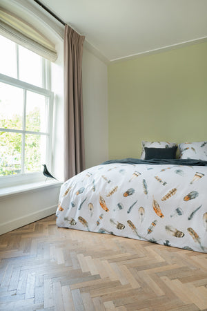 Linolux Dekbedovertrek Feathers Grey