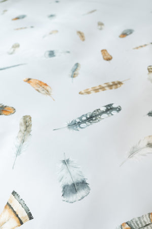 Linolux Dekbedovertrek Feathers Grey