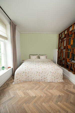 Linolux Dekbedovertrek Winter Flowers Sand