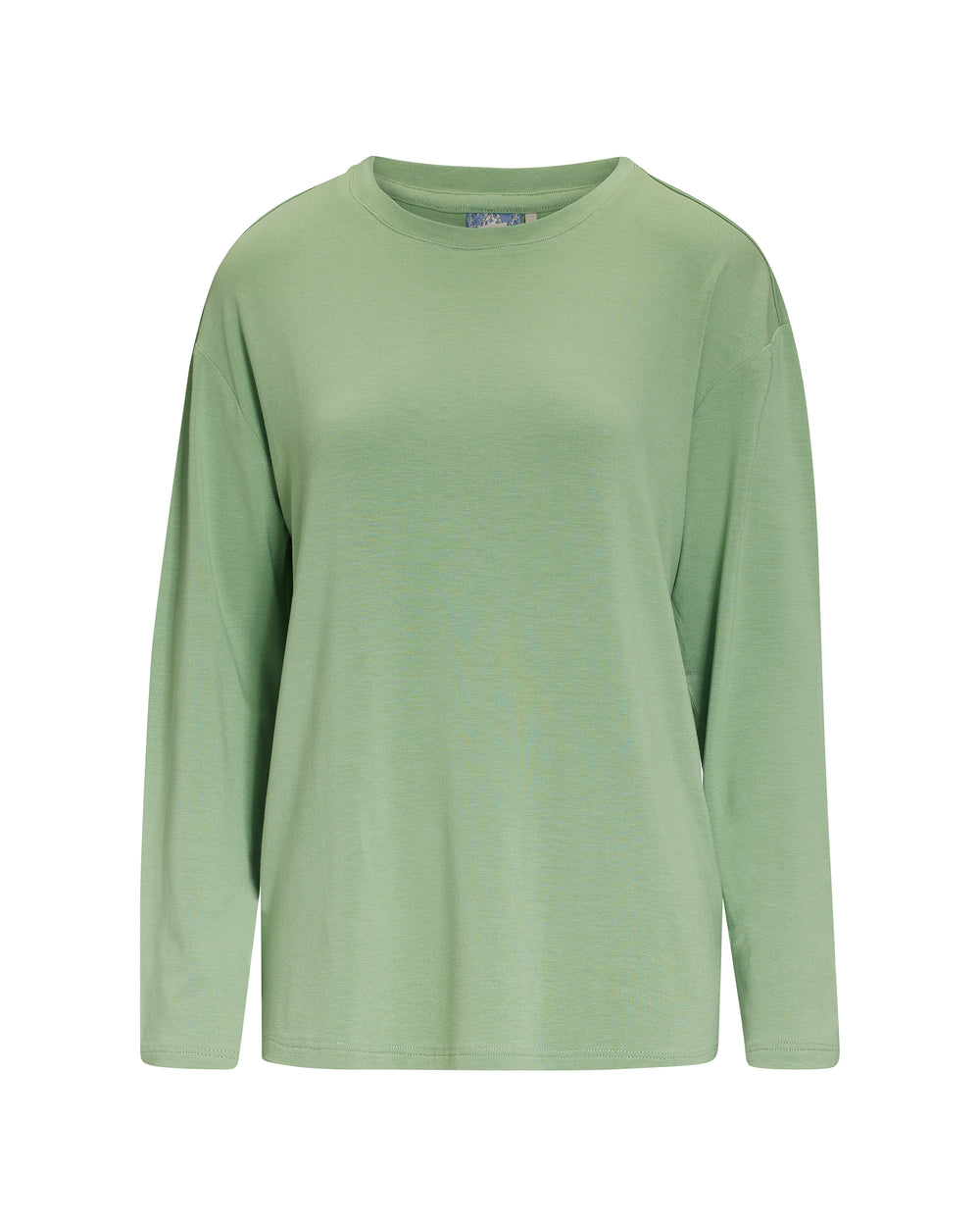 Top lange Mouw Essenza Denna Basil Green