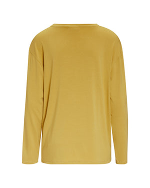 Top Lange Mouw Essenza Denna Comforting Yellow
