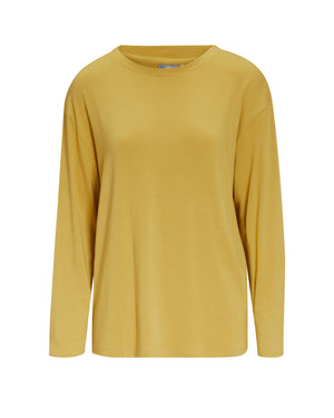 Top Lange Mouw Essenza Denna Comforting Yellow