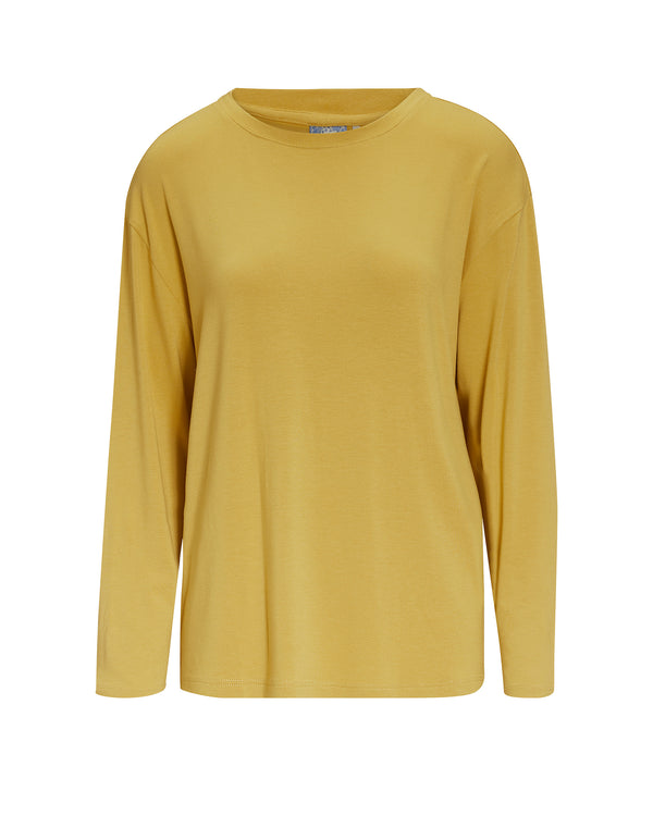Top Lange Mouw Essenza Denna Comforting Yellow