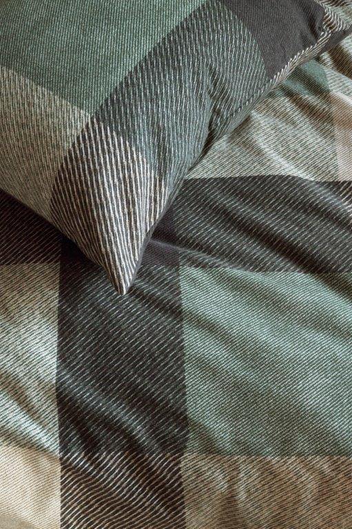 Dekbedovertrek Beddinghouse Dario Green Flanel
