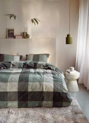 Dekbedovertrek Beddinghouse Dario Green Flanel