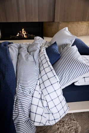 Dekbedovertrek Vandyck Glasgow Blue Ink Flanel