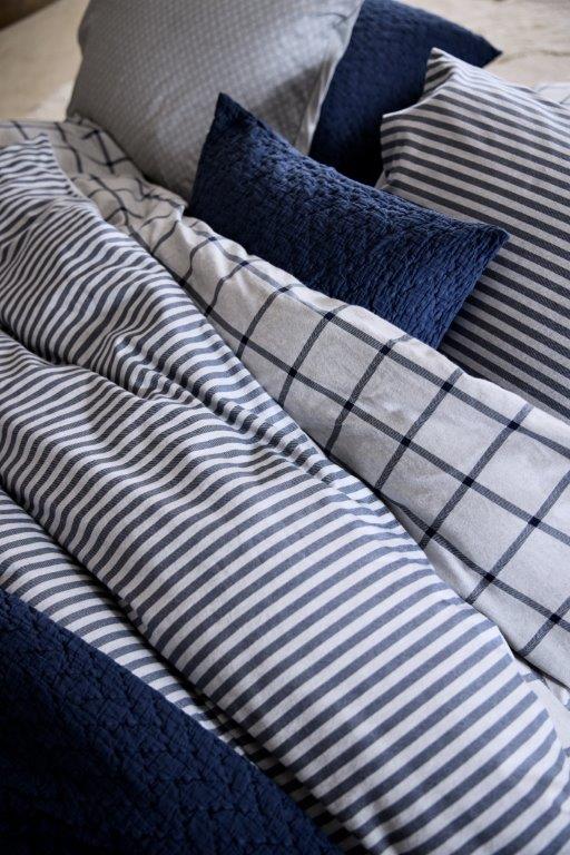 Dekbedovertrek Vandyck Glasgow Blue Ink Flanel