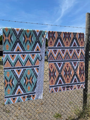 Strandlaken Linolux Canggu Beach Blue Green