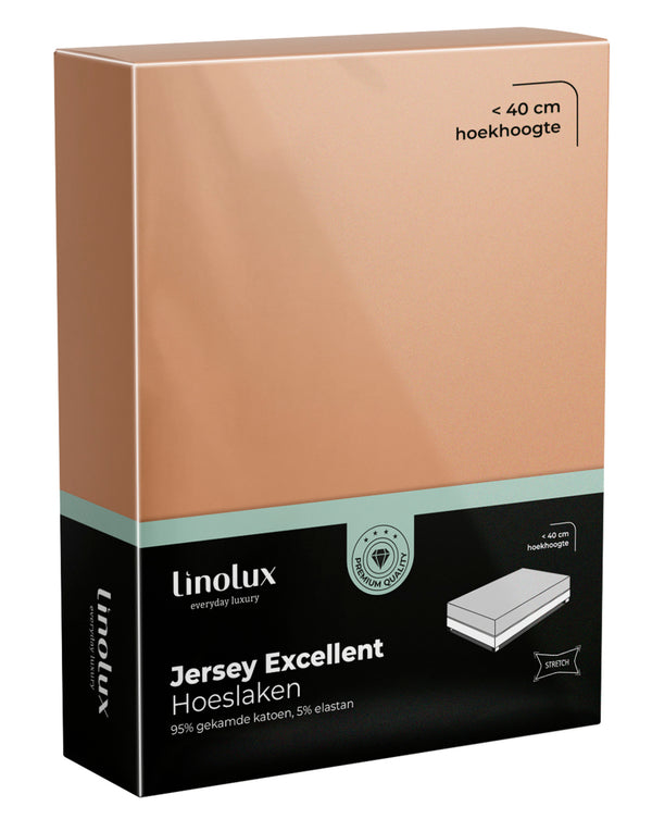 Hoeslaken Linolux Jersey Excellent Caramel