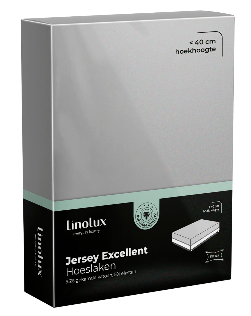 Hoeslaken Linolux Jersey Excellent Light Grey