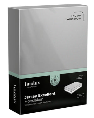 Hoeslaken Linolux Jersey Excellent Light Grey