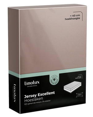 Hoeslaken Linolux Jersey Excellent Taupe